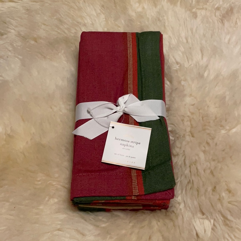 Pottery Barn Hermosa Stripe Napkins